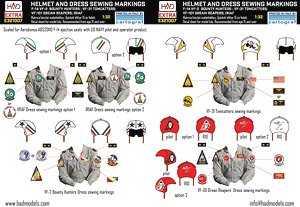 F-14A/D Helmet and Dress Sewing Markings VF-2 VF-101 VF-31 (Decal)