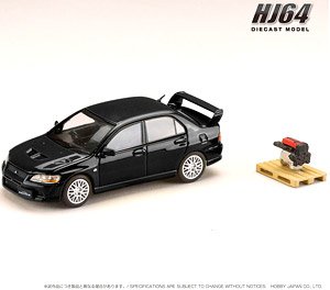 三菱 ランサー GSR EVOLUTION 7 エンジンディスプレイモデル付き アメジストブラックパール (ミニカー)