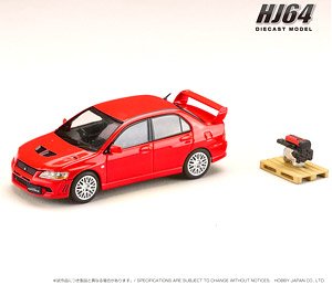Mitsubishi Lancer GSR Evolution 7 Parma Red w/Engine Display Model (Diecast Car)