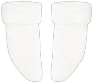 PNXS Tri-fold Socks (White) (Fashion Doll)