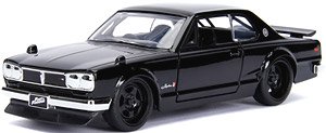 F&F BRIAN`s Nissan Skyline GT-R (Black) (Diecast Car)