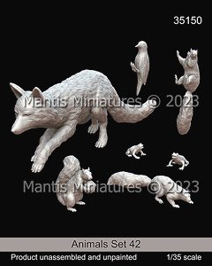 Animals Set 42 (Plastic model)