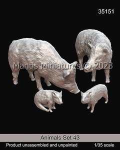 Animals Set 43 (Plastic model)