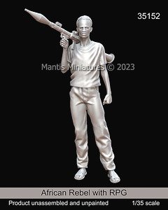African Rebel with RPG (Plastic model)