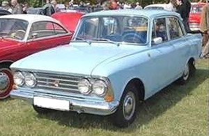 モスクヴィッチ 408 IE Four Front Lights 1966 ブルー (ミニカー)