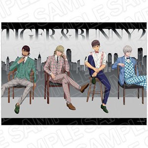 Tiger & Bunny 2 Clear Poster in Plaid Suit Ver. (Anime Toy)