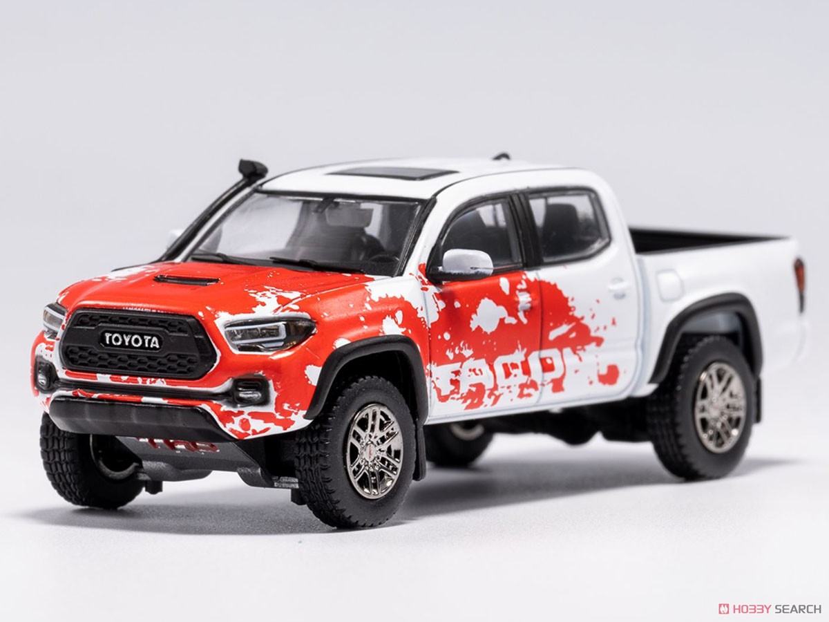 Toyota Tacoma - Standard Edition (LHD) White / Red (Diecast Car) Item picture1
