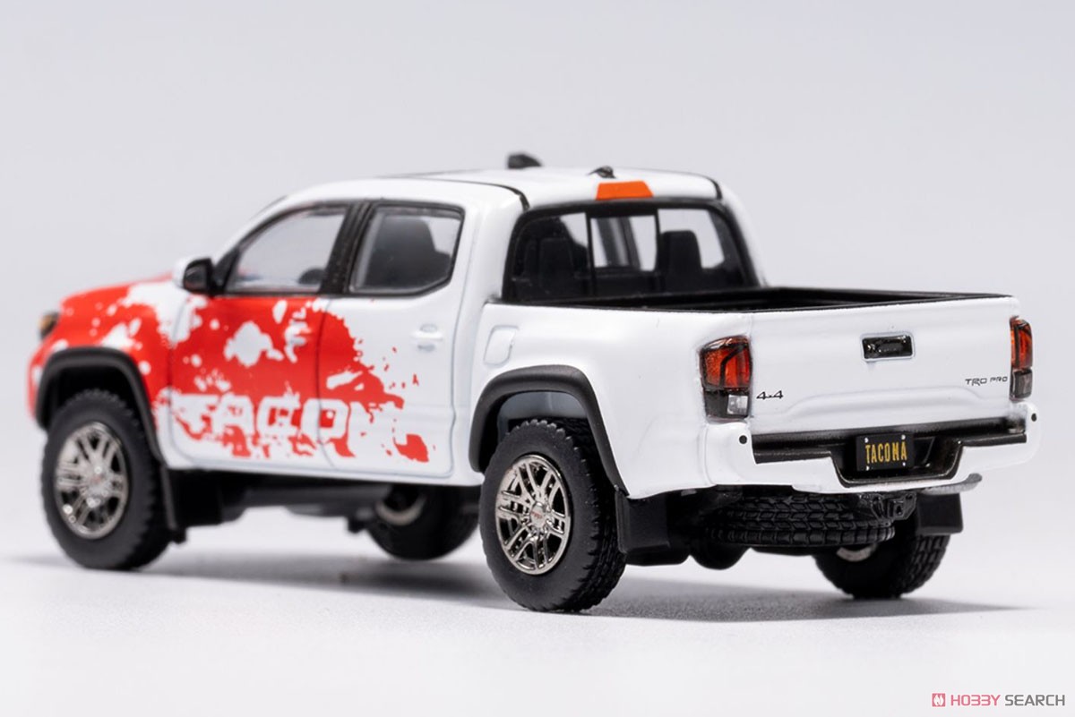 Toyota Tacoma - Standard Edition (LHD) White / Red (Diecast Car) Item picture3