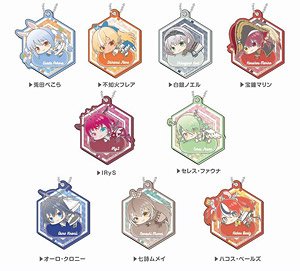 Kiratto Decofla Acrylic Key Ring Hololive Hug Meets C Box (Set of 9) (Anime Toy)