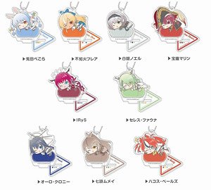 Stand Mini Acrylic Key Ring Hololive Hug Meets C Box (Set of 9) (Anime Toy)