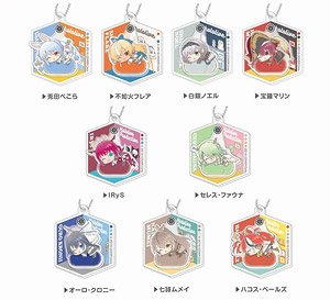 Purapura Acrylic Key Ring Hololive Hug Meets C Box (Set of 9) (Anime Toy)