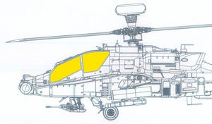 AH-64E 「Tフェース」両面塗装マスクシール (タコム用) (プラモデル)