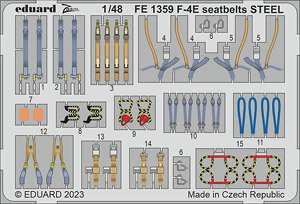 F-4E シートベルト (ステンレス製) (モンモデル用) (プラモデル)