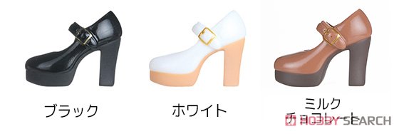 ヒールストラップシューズ ホワイト (ドール) その他の画像1