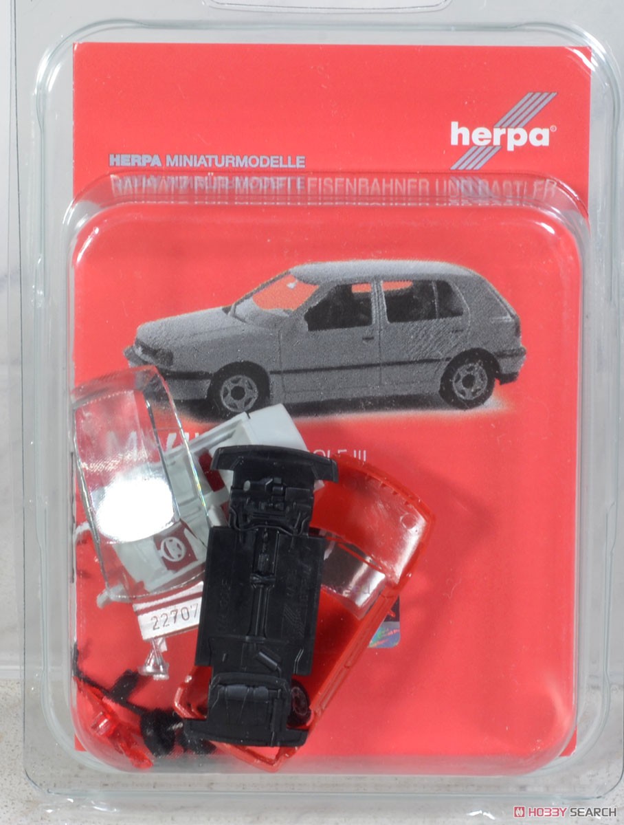 (HO) ミニキット フォルクスワーゲンゴルフIII ライトレッド [VW GOLF III] (鉄道模型) パッケージ1