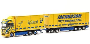(HO) スカニア CS 20 HD swedish ボックストラック `Jacobsson` (鉄道模型)