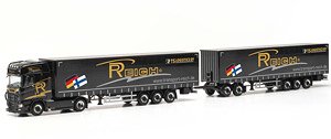(HO) スカニア CS 20 HD カーテンキャンバス ダブル連結セミトレーラー `Philipp Reich` (鉄道模型)