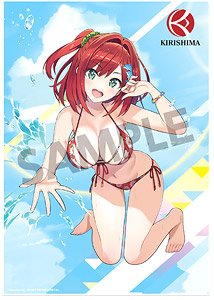 Dolphin Wave Visual Acrylic Plate Iruka Sakimiya (Swimwear) (Anime Toy)