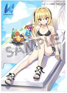 Dolphin Wave Visual Acrylic Plate Ellen Kazami (Swimwear) (Anime Toy)
