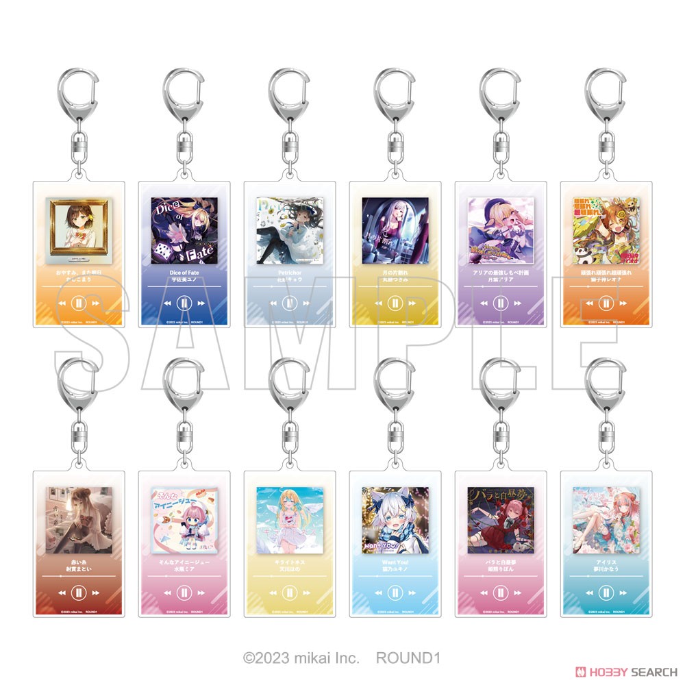 Re:AcT トレーディング音楽プレイヤー風アクリルキーホルダー 【ラウンドワン】 (12個セット) (キャラクターグッズ) 商品画像1