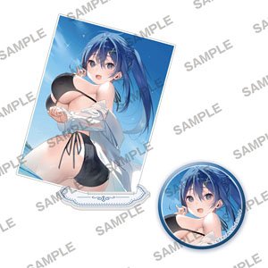 ファンタジア文庫 おでかけフェア 『妹が女騎士学園に入学したらなぜか救国の英雄になりました。ぼくが。』 スズハ アクリルスタンド＆缶バッジセット (キャラクターグッズ)
