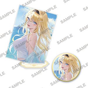 ファンタジア文庫 おでかけフェア 『経験済みなキミと、経験ゼロなオレが、お付き合いする話。』 白河月愛 アクリルスタンド＆缶バッジセット (キャラクターグッズ)