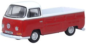 (OO) VW Bay Window Pick Up Poppy Red/White (Model Train)