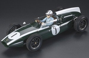 Cooper T53 1960 British GP Winner No,1 J.Brabham Enginehood Open w/Driver Figure (Diecast Car)