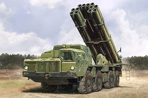 Russian 9A52-2 Smerch-M Multiple Rocket Launcher of RSZO 9k58 Smerch MRLS (Plastic model)