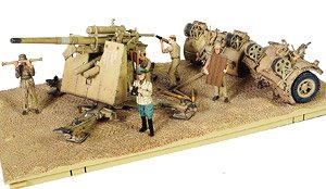WW.II German Krupp Flak 36 June 1942 Battle of El Alamein (Pre-built AFV)