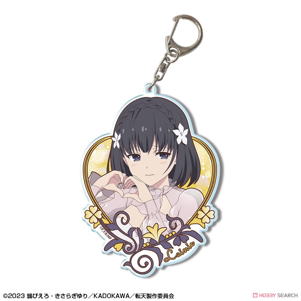The Magical Revolution of the Reincarnated Princess and the Genius Young Lady Big Acrylic Key Ring Ver.2 Design 04 (Lainie Cyan) (Anime Toy) Item picture1