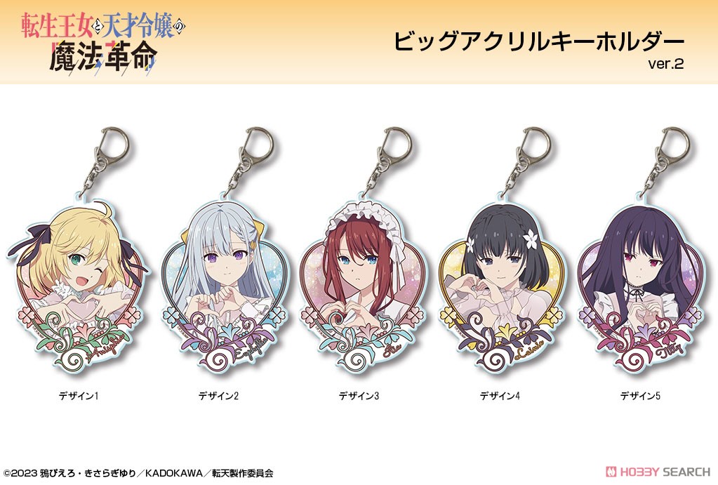 The Magical Revolution of the Reincarnated Princess and the Genius Young Lady Big Acrylic Key Ring Ver.2 Design 04 (Lainie Cyan) (Anime Toy) Other picture1