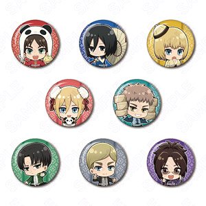Attack on Titan Trading Can Badge China Ver. (Set of 8) (Anime Toy)