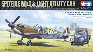 Supermarine SpitfireMk.I & British Light Utility Car 10HP Set (Plastic model)