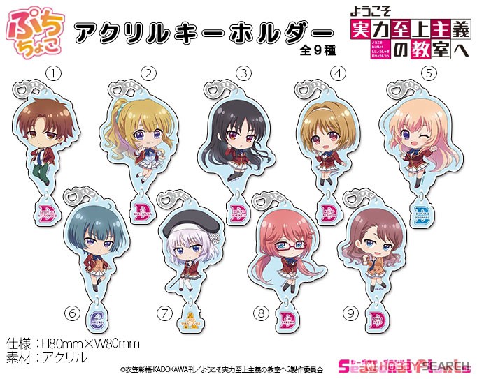 ようこそ実力至上主義の教室へ ぷちちょこアクリルキーホルダー 【軽井沢恵】 (キャラクターグッズ) その他の画像1