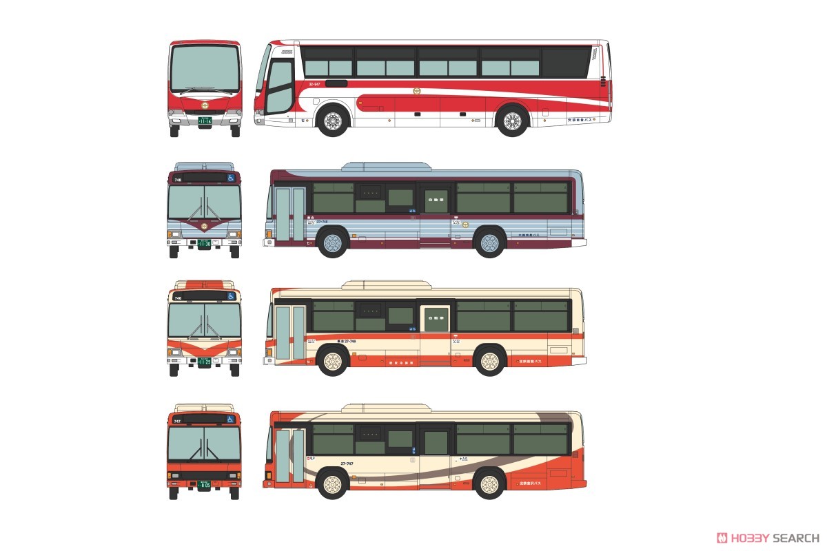 The Bus Collection Hokuriku Railroad 80th Anniversary History Livery Four Cars Set (4 Cars Set) (Model Train) Other picture1