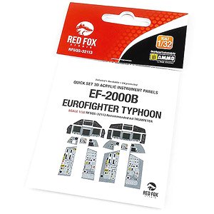 EF-2000B Eurofighter Typhoon Quick Set 3D Acrylic Instrument Panel (for Trumpeter) (Plastic model)