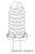 Penetration Insulator 1 (7 Tier Insulator for EC) (D=0.6mm) (2 Pieces) (Model Train) Other picture1