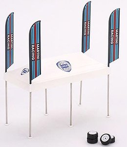 Paddock Service Martini Racing Tent Set (Diecast Car)