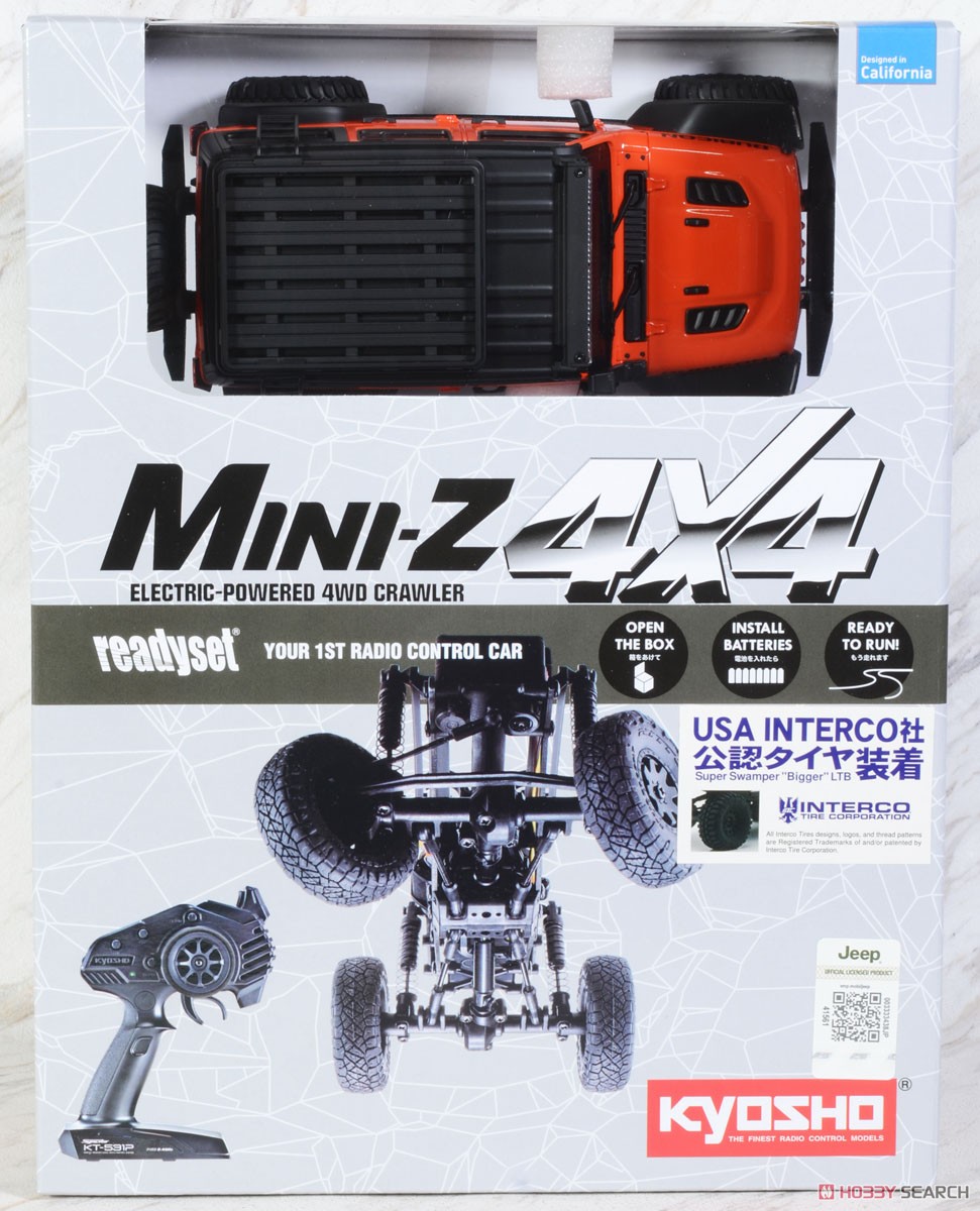 MX-01 Ready Set Jeep Wrangler Rubicon ACC M.Orange (RC Model) パッケージ1