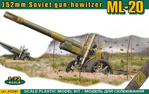 ML-20 Soviet WW2 152mm Gun-Howitzer (Plastic model)