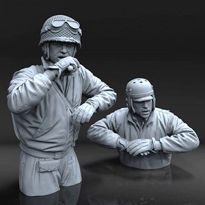 U.S. Tank Crew WWII - No. 2 (Set of 2) (Plastic model)