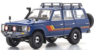 トヨタ ランドクルーザー 60 (ブルー) (オプションパーツ付) (ミニカー)