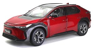 トヨタ bZ4X 2022 スーパソニックレッド LHD (ミニカー)