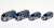 トヨタ ハイエース ロング・プロボックス 警備会社 (4台入り) (鉄道模型) 商品画像1