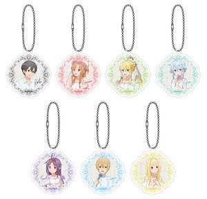 Sword Art Online Acrylic Key Ring Collection (Set of 7) (Anime Toy)