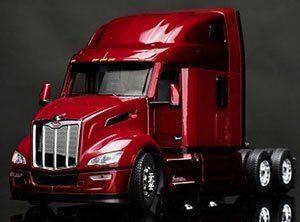 Peterbilt 579 Ultra Loft Pac Car MX Engine Legendary Red Cab (Diecast Car)