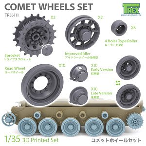 WWII イギリス コメット巡航戦車 ホイールセット(タミヤ用) (プラモデル)