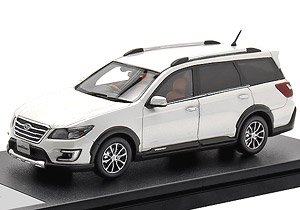 SUBARU EXIGA CROSSOVER 7 2.5i EyeSight (2015) クリスタルホワイト・パール (ミニカー)