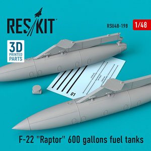 F-22用 600ガロン増槽 w/パイロン (2個入) (プラモデル)